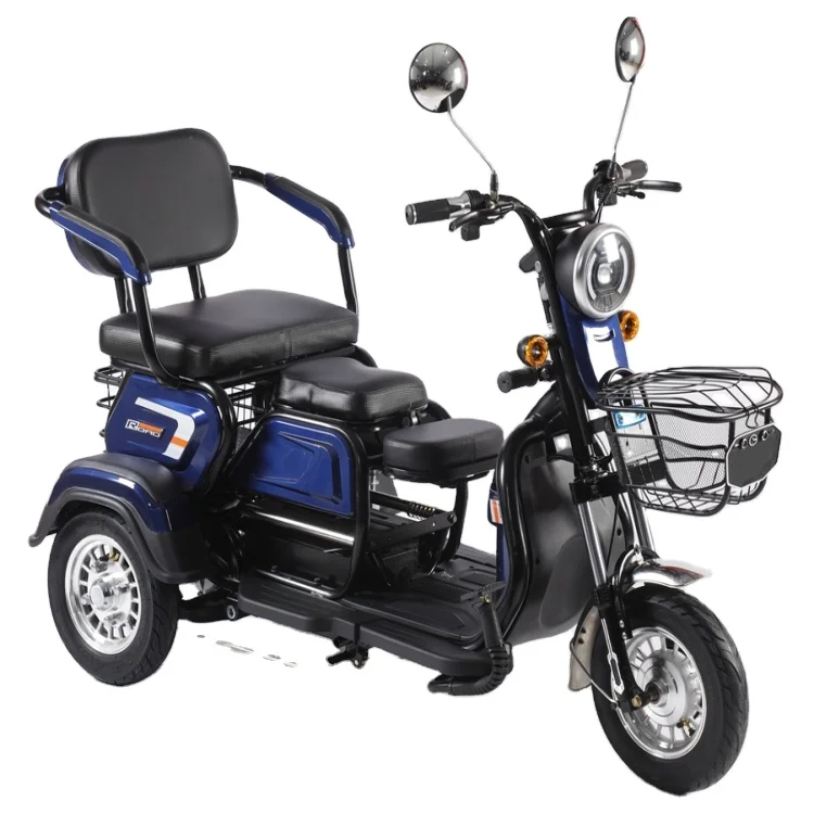 Best Fastest 48V 20AH Tricycle 3 Wheel 600W/800W Long Range Electric Tricycler For Old People Disabled