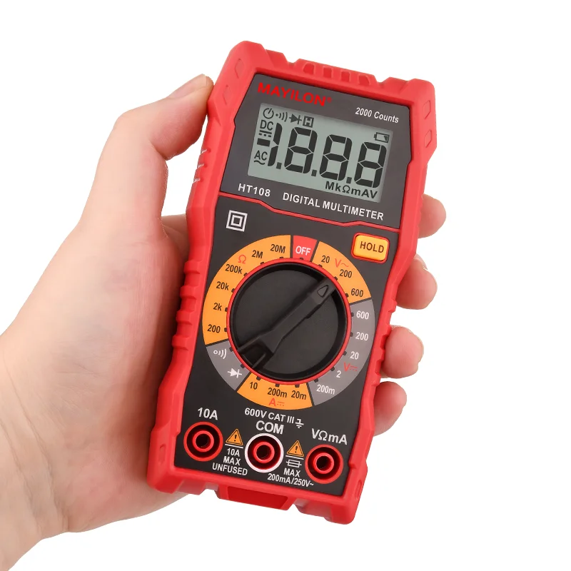 MAYILON Wholesales Intelligent Digital Multimeter 2000 Counts Ht108  portable digital smart multimeter