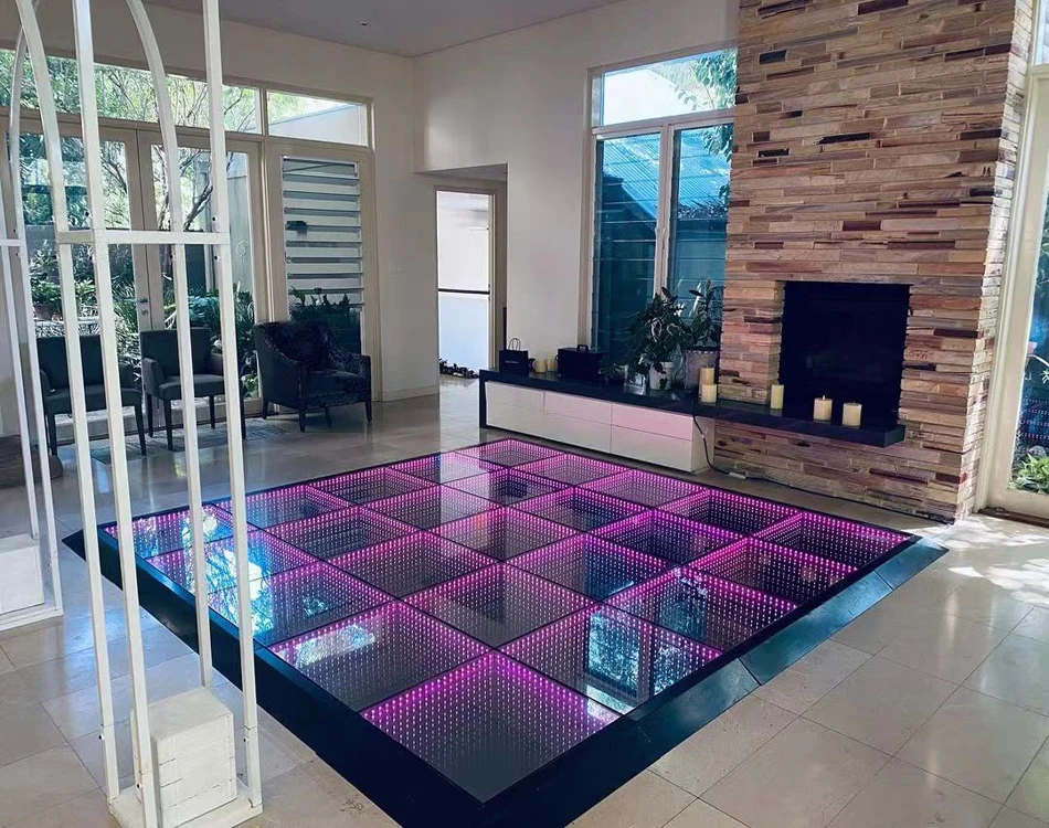 Cheap Illuminated Abs 3D Led Night Club Bar Wire Dance Floor For Big Events