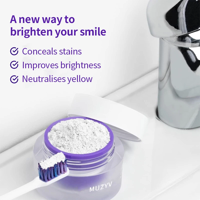 Custom Purple Colour Correcting Tooth Stains V34 Corrector Teeth Whitening Powder
