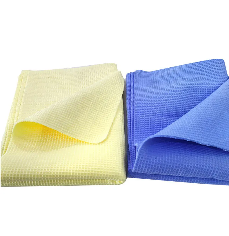 Synthetic Waffle Chamois Towel 3D PVA Car Washing Cloth Super Absorbent Soft Cleaning Cooling Towel for Sports Cars Pets Boats