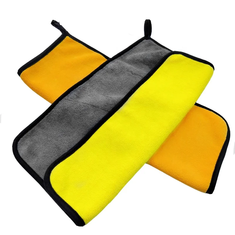 
Super Absorbent Car Cleaning Towel Dual-Pile Plush Microfiber Auto Detailing Towels Wholesale 