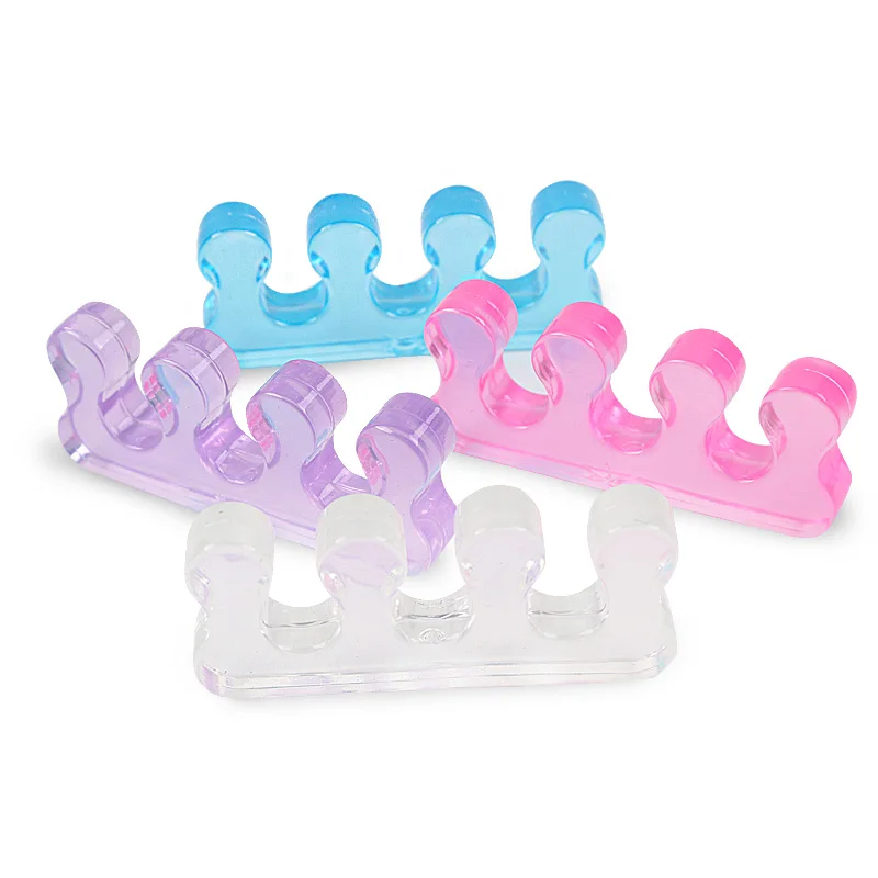 Hot Sale 3-Hole SEBS Spacer Elastic Toe Stretcher Gel Hallux Valgus Corrector Foot Care Toe Separator Toe Spreader