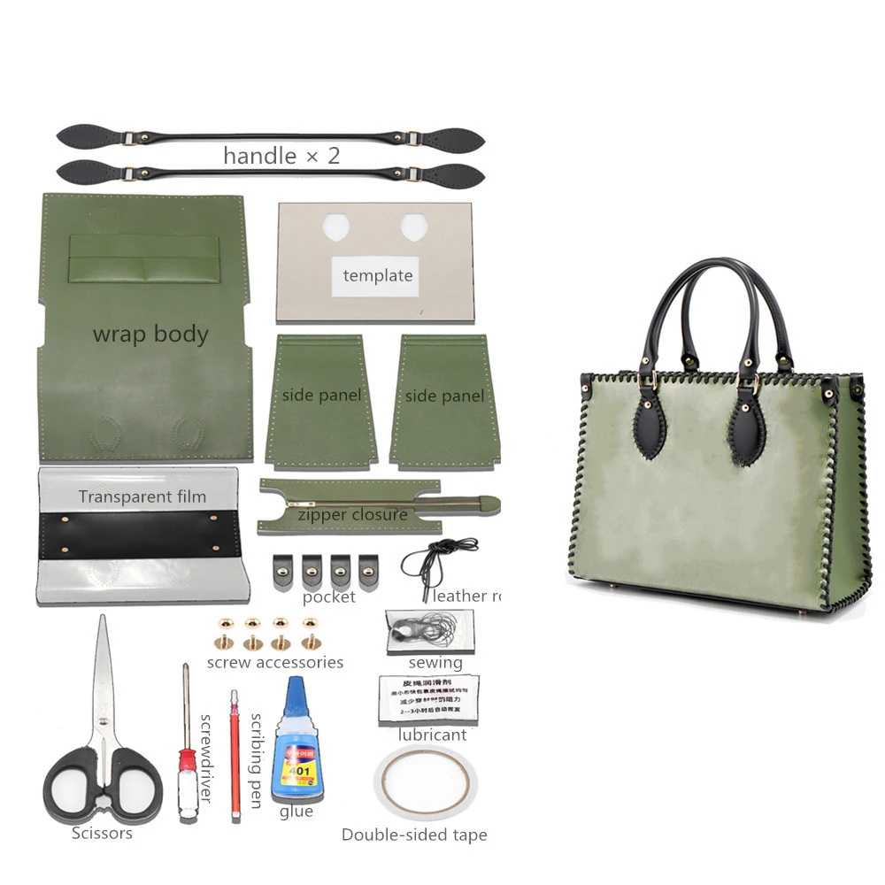 Women Fashion Shoulder pvc diy bag kit Clear Transparent tote shoulder bag Purse Handbags