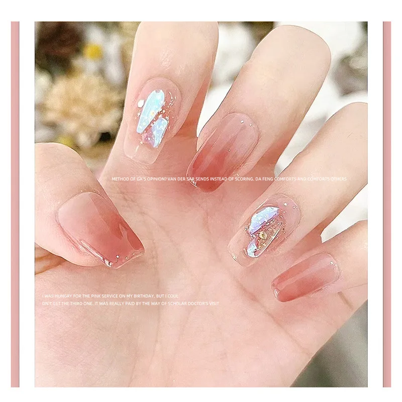 Nail Art Opal Powder Ultra thin Snow Velvet Cloud Brocade Nail Decoration Sequins