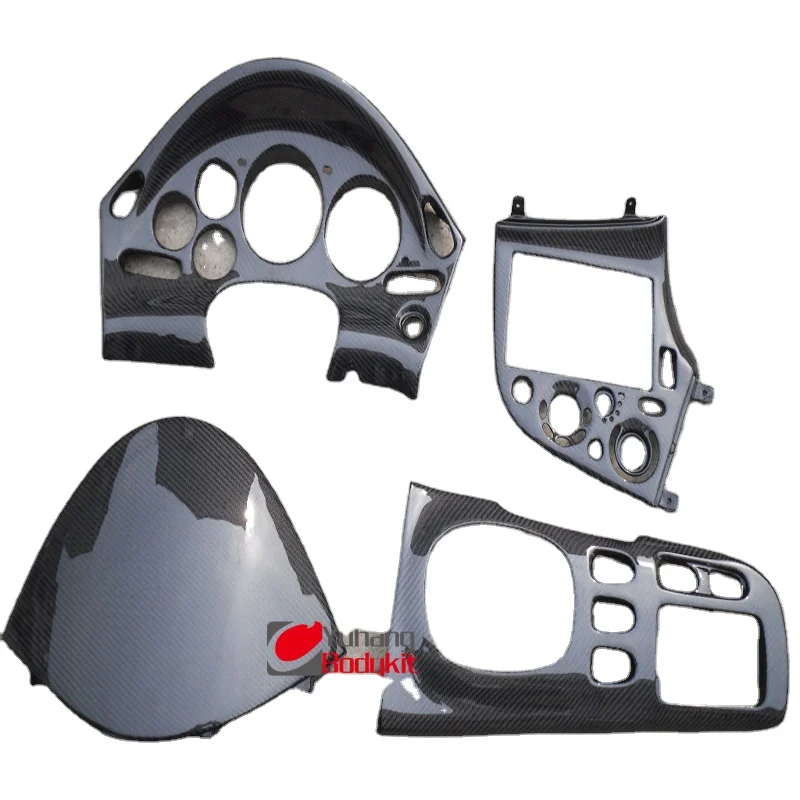 For RX7 FD 3S RHD 4pcs Interior Replacement  CF Carbon fiber