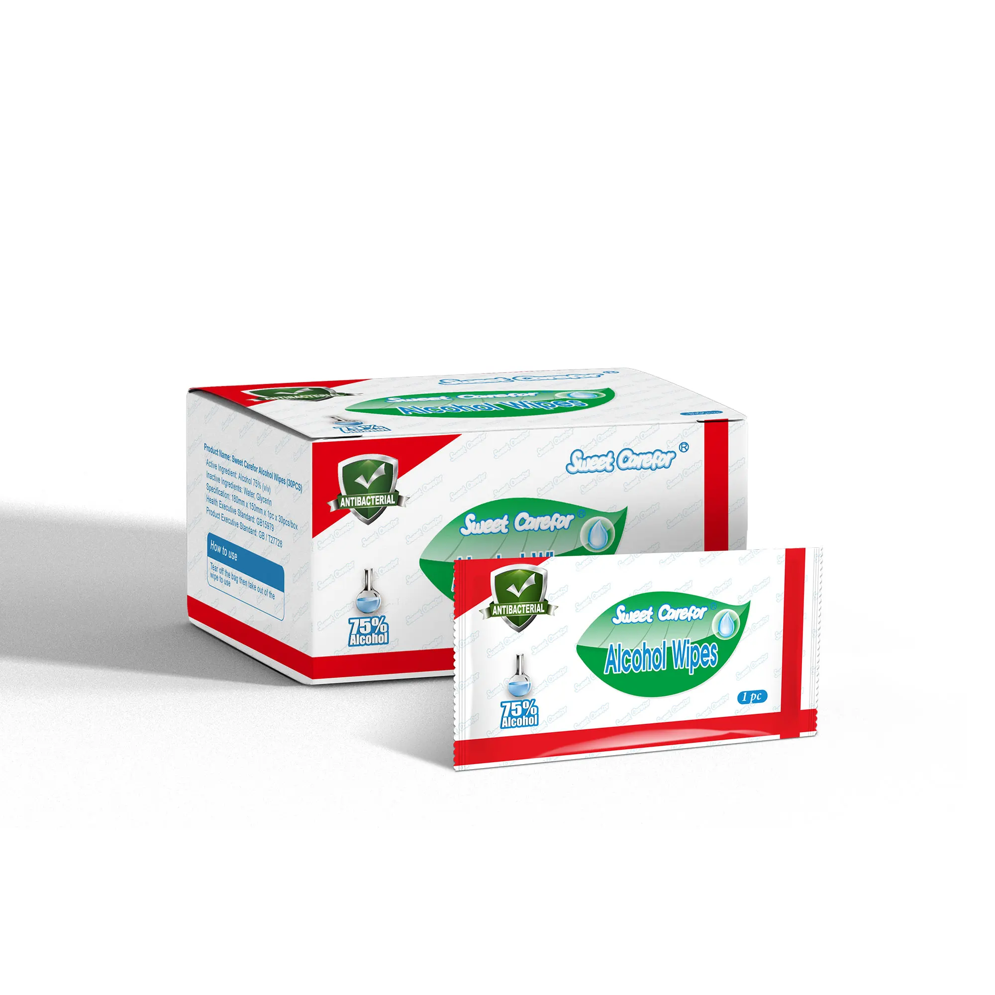 Travel pack disinfectant-wipes 50 pcs 75% alcohol soft nonwoven fabric cif antibacterial wipes