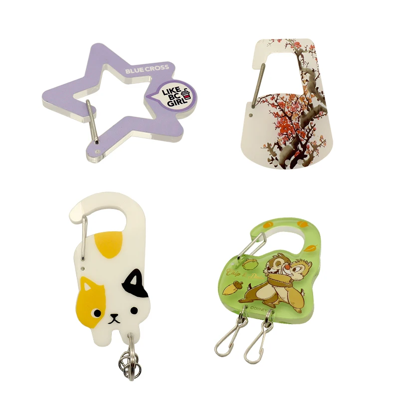 China Trending Letter Pencil Charm Round Tassel Resin Epoxy Make Your Own Anime Glitter Hologram carabiner Custom Acrylic Charm