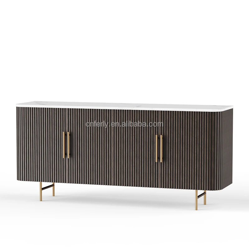 New Design Modern Living Room Furniture Decoration Furniture American Reclaimed Russian Oak Solid Wood Sideboard