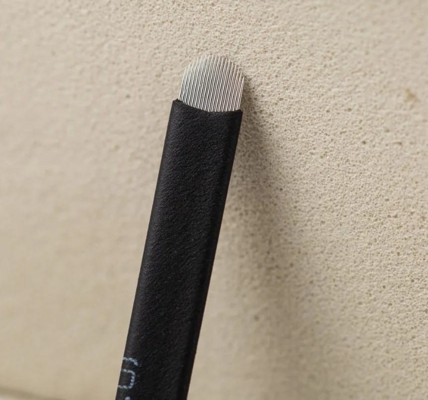 Wholesale professional high quality OEM permanent makeup microblading eyebrow tattoo needles