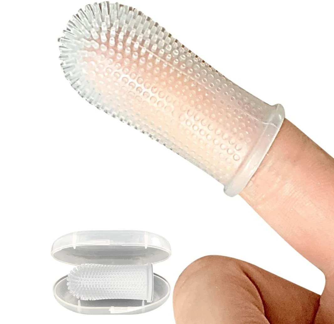 2021 New protect gums 360 degrees Surround brush soft dog finger brush toothbrush brand new Cleaning Fingerbrush Toothbrush