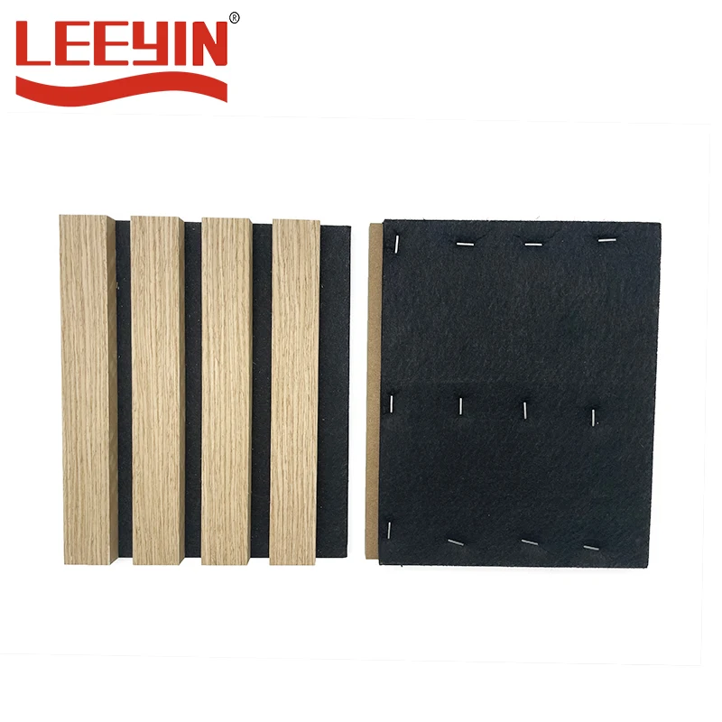 Wall Panel Acoustic Acoustic Panel Chene Rectangle Soundproof Peg Board Acoustic Mdf Panels