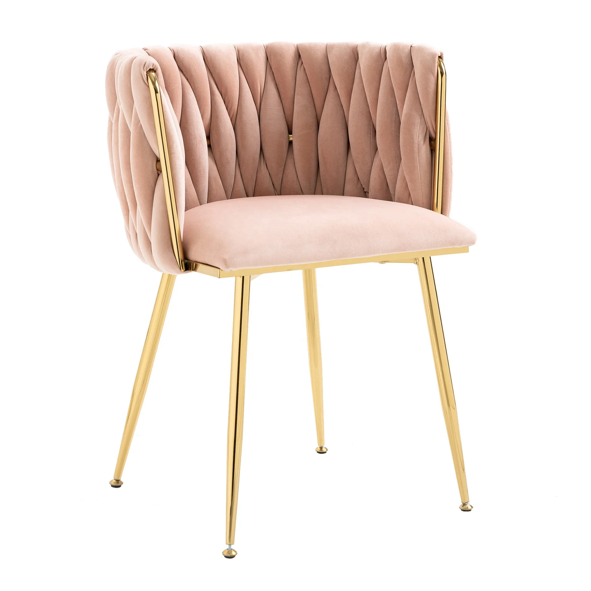 Luxury Living Room Dining Room Hotel Furniture Accent Arm Chair Luxury Backrest Orange Leather Upholstery Dining Chair