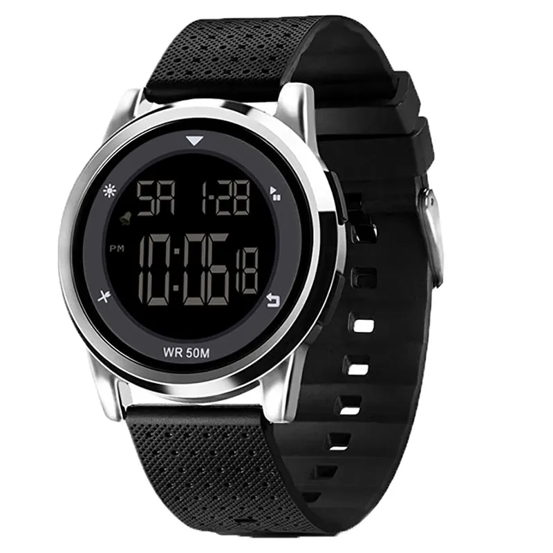 Spovan Stainless Steel Waterproof Digital Watches For Kids