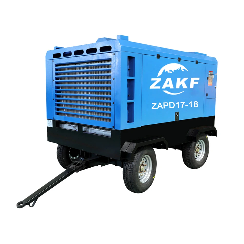 Взрывные Модели 212cfm 41kw 8bar дизельный мобильный Компрессор портативный винтовой воздушный компрессор