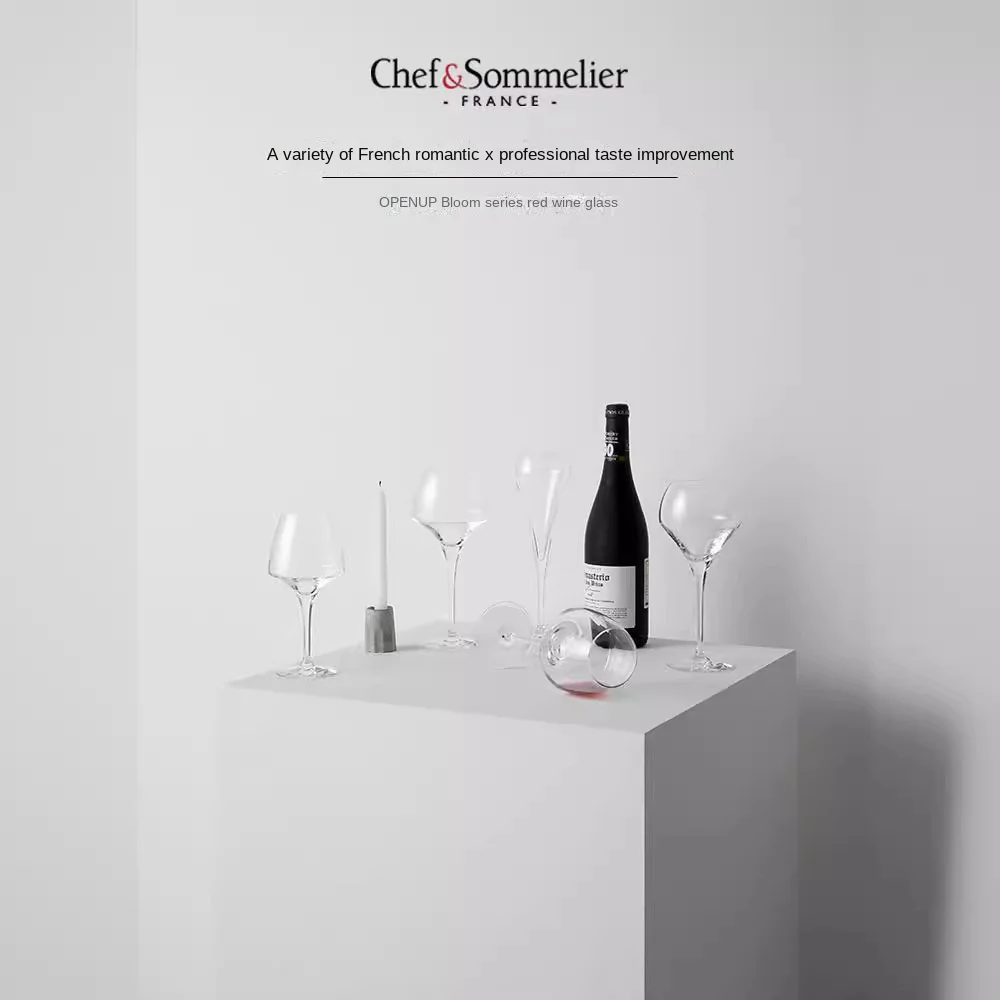 CS French Import Crystal Glass Wine Glass Modern and Classic American Outdoor Drinkware Korean Style Transparent and New