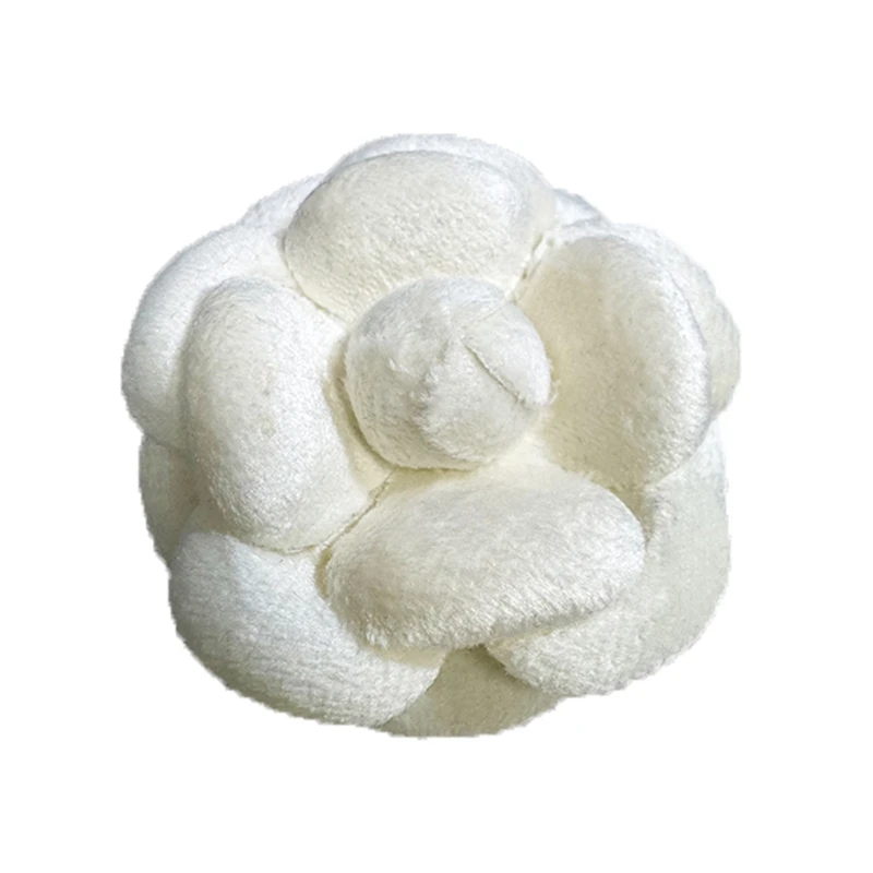 6CM Velvet Fabric Camellia Flower Brooch Pin Corsage Brooches Lapel Pins for Women Clothes Accessories Jewelry