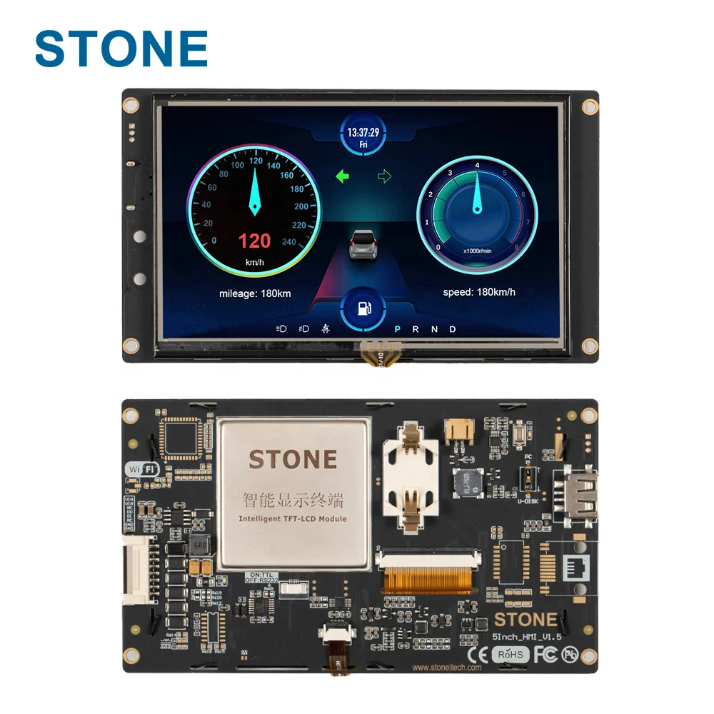 STONE 5 Inch TFT LCD Panel with Touch Screen Module USB Controller Board