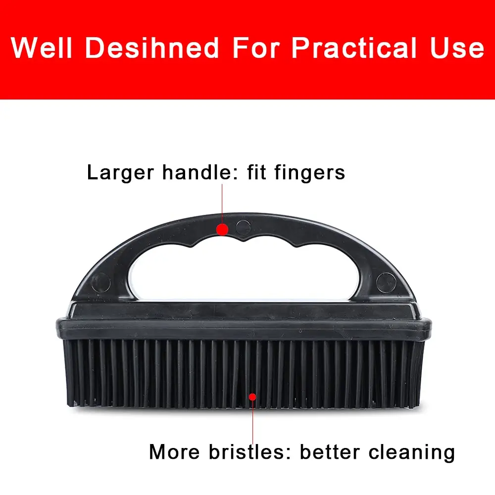 Rubber Pet Hair Removal Brush Lint Cat Dog Hair Removal Tool Silicone Lint And Debris Remover For Cleaning