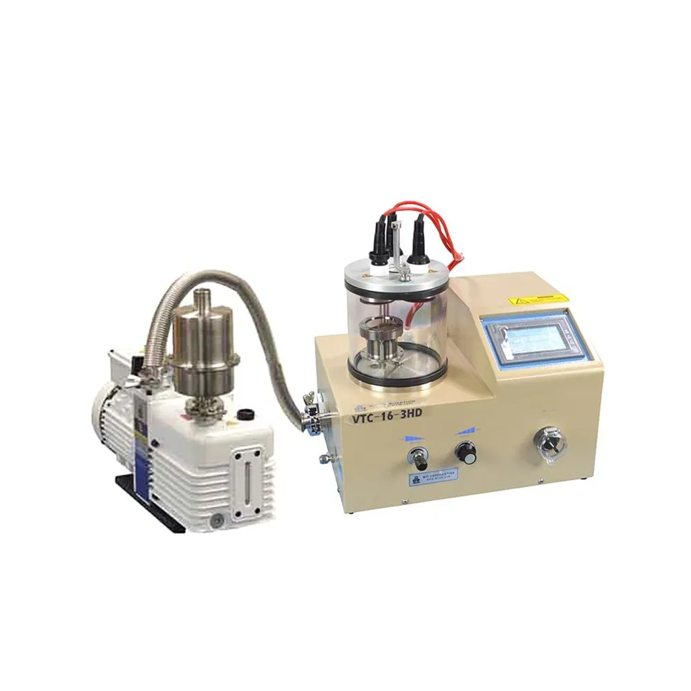 3 Rotary Target Plasma Sputtering Coater Machine for ITO SEM Including 3 Targets - VTC-16-3HD