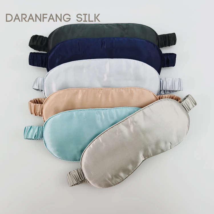 Customised Silk Sleeping Mask 100% satin eye mask 19momme, 22momme Fishing  Mask