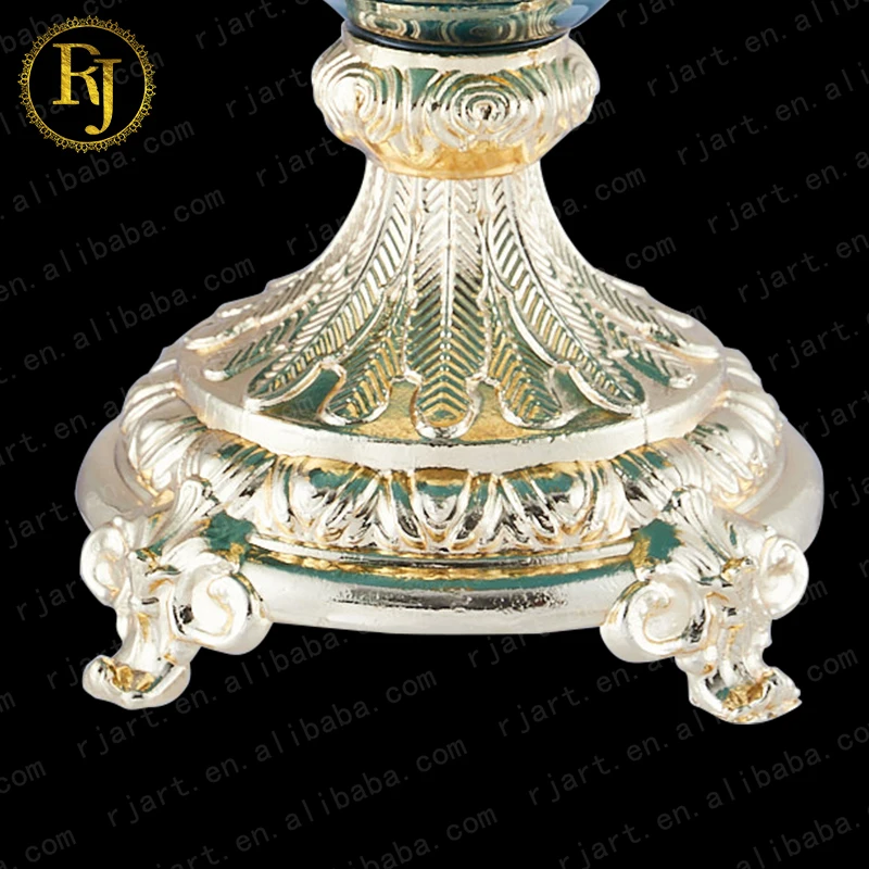 Uzbek Kazak Tajik European Skidki Idishlar Round Shape Fruit Plate Chinni Gold Pattern Posuda Decorative Bowl Footed