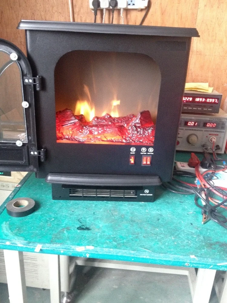 Freestanding type plastic door LED  flame effect Modern 3d media electric fireplace stove