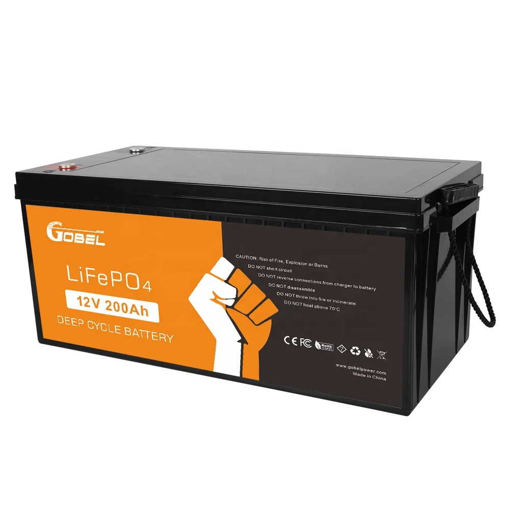 Gobel 12V Lithium Battery Rechargeable 200ah lifepo4 battery pack lifepo4 12v 200ah lithium ion battery