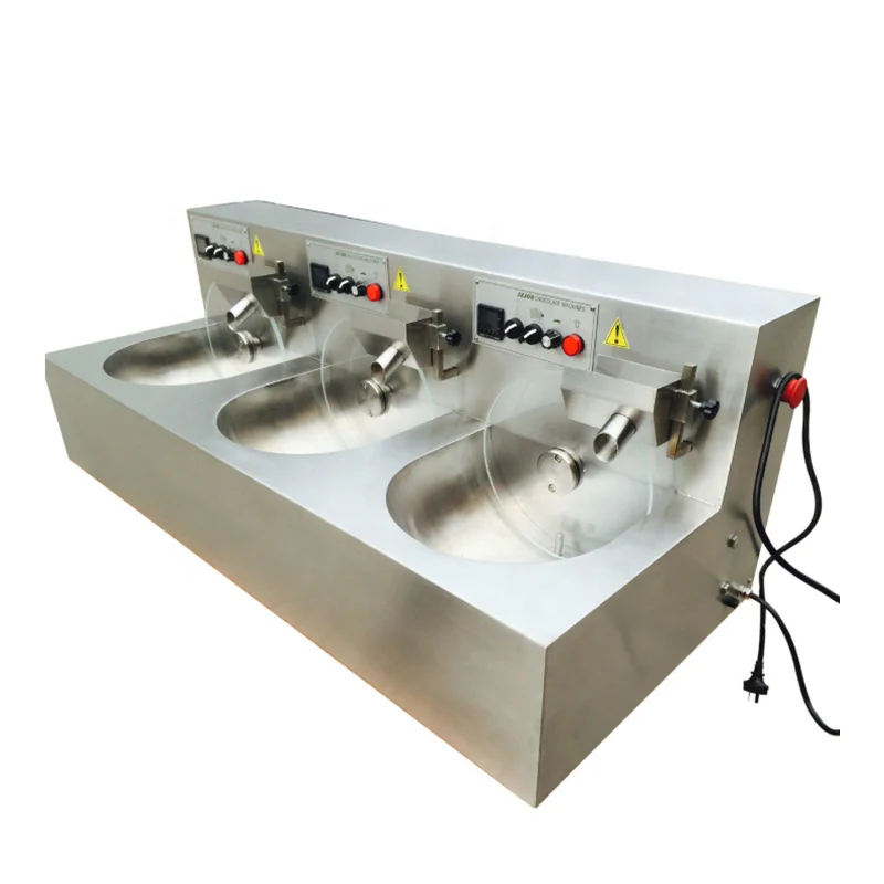 Small Automatic Covering Dispenser Melting Machine with Vibration Table Machine Chocolate Tempering And Enrobing Making Machine