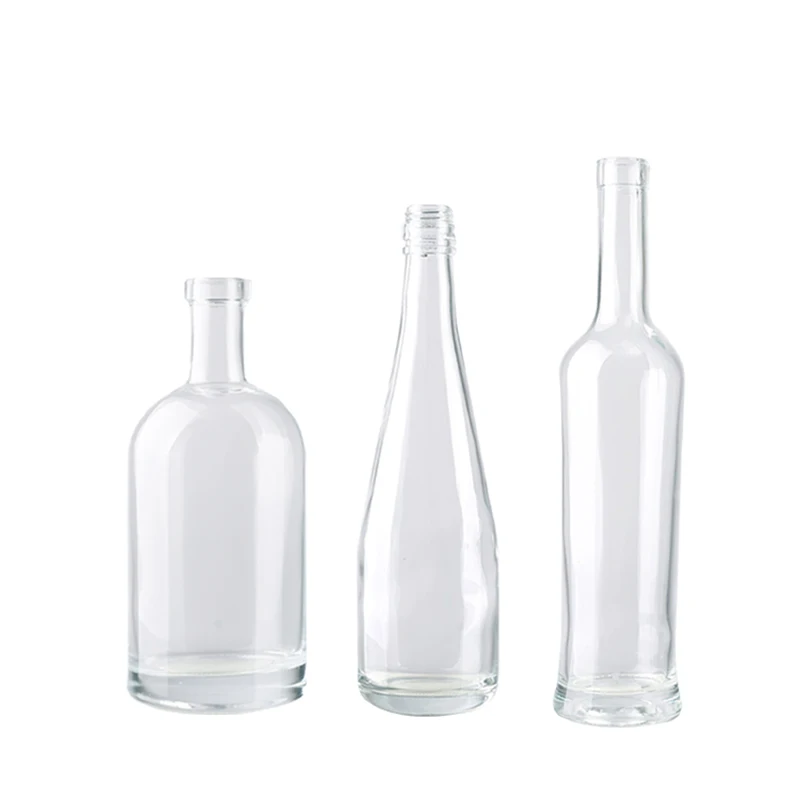 375ml Wholesale Glass Liquor Bottle Whisky Spirit Glass Bottle 700ml 500ml 375ml 200ml For Liquor