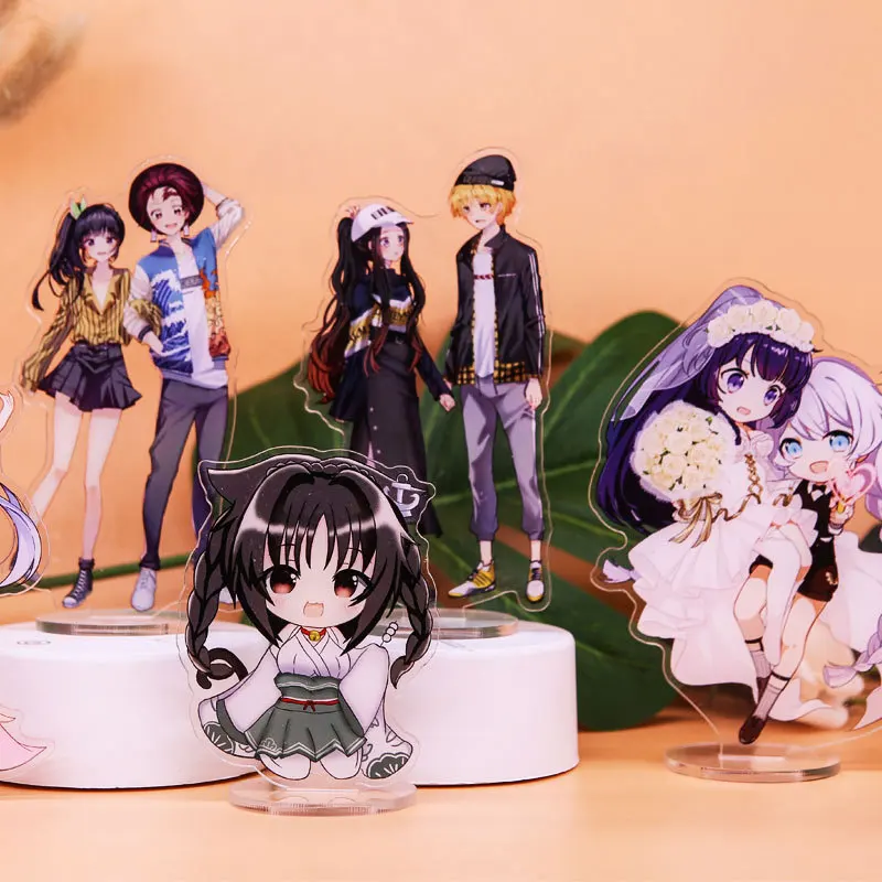 HUANDAO Personalized Custom Genshin Impact Figure Acrylic Standee Clear Genshin Impact KPOP Keychain Acrylic Charms