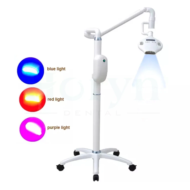 
Rotation Arm Portable Laser LED Lamp Dental Teeth Whitening Light Machine With Wheels 