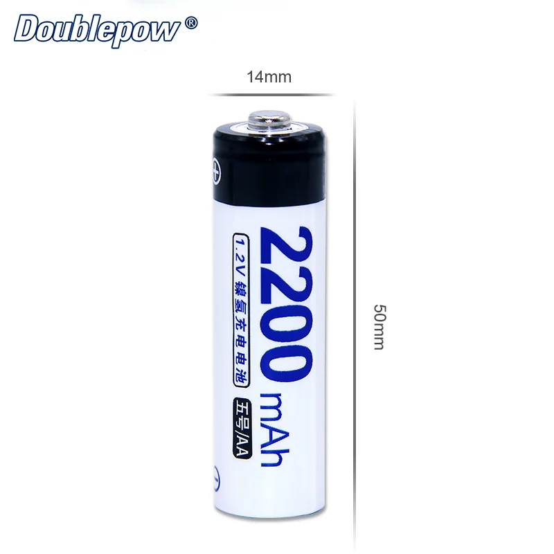 High Capacity 2200mAh AA Size 1.2v Battery Nickel Metal Hydride NiMH Rechargeable 1.2v 2200mah Battery Cell