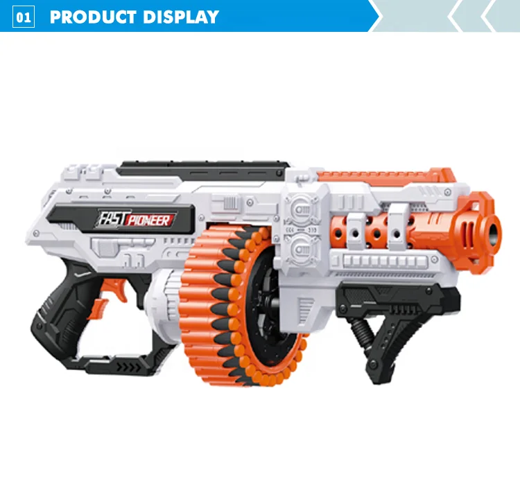 safety design electric toys plastic gun soft bullet