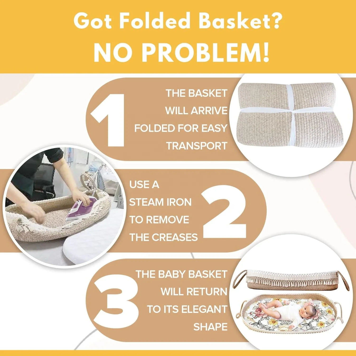 100% Cotton Rope Newborn Moses Basket Changing Basket Rope Woven Portable Baby Cot Moses Basket And Bedding Mattress Set