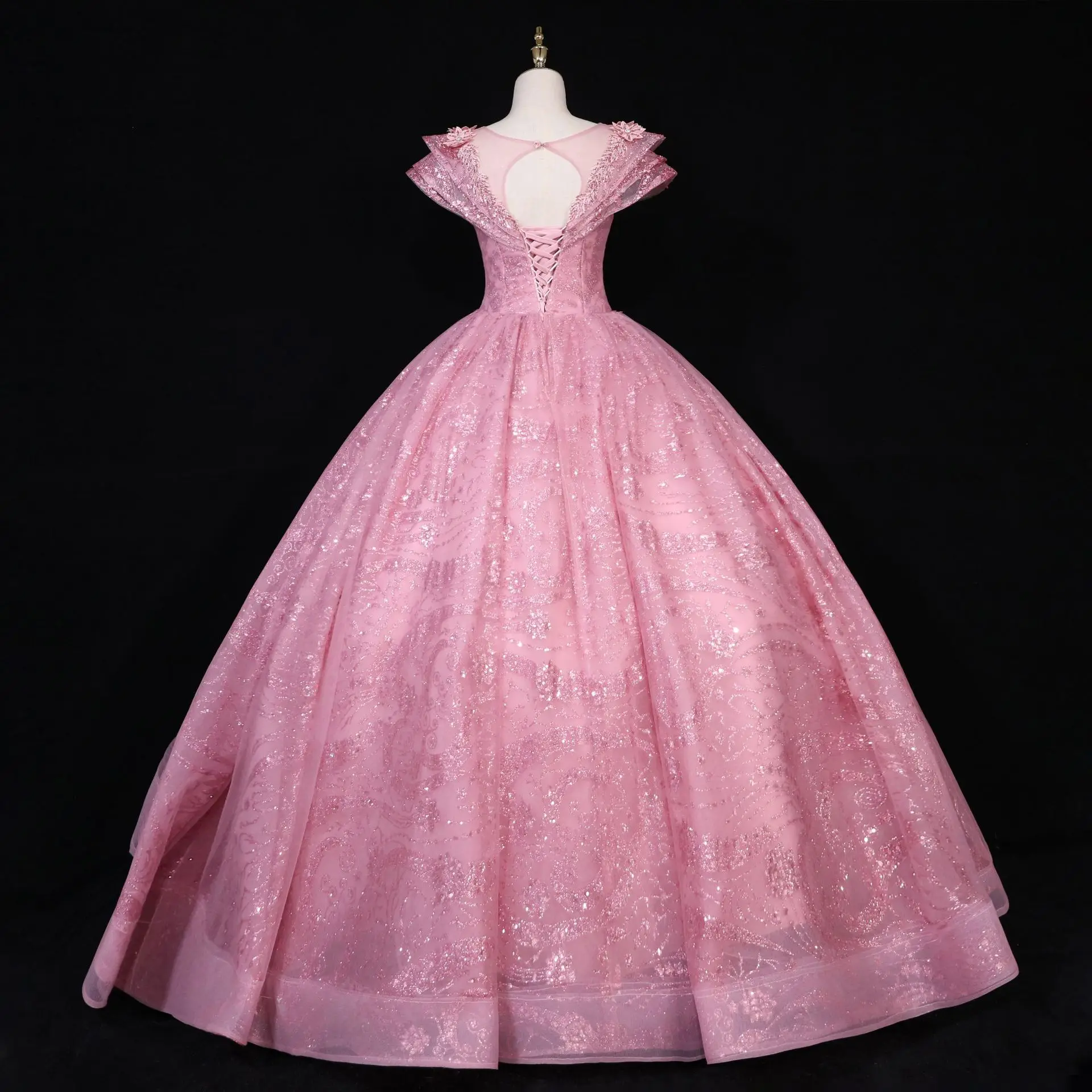 Nanchang Auyan Royal Blue and Pink Color Skirt Dress Long Wedding Dresses Elegant For Women