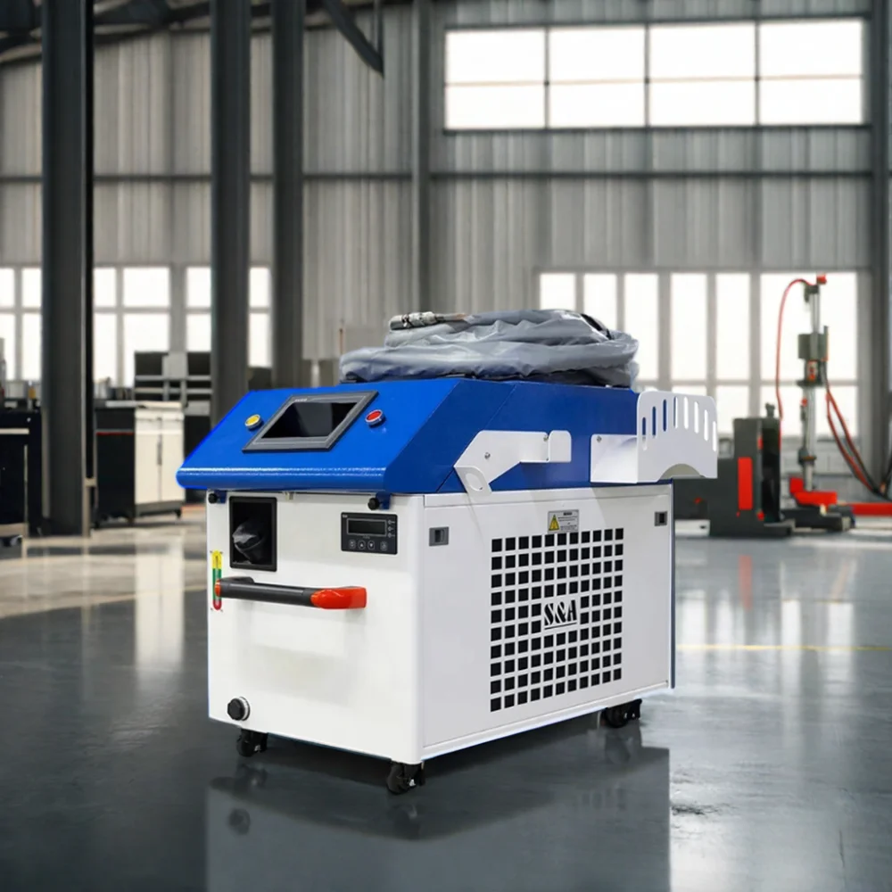 Portable 1000W Fiber Handheld Laser Welder Home Use Metal Stainless Aluminum Carbon Steel 2-Year Warranty WSX BECKHOFF Brands