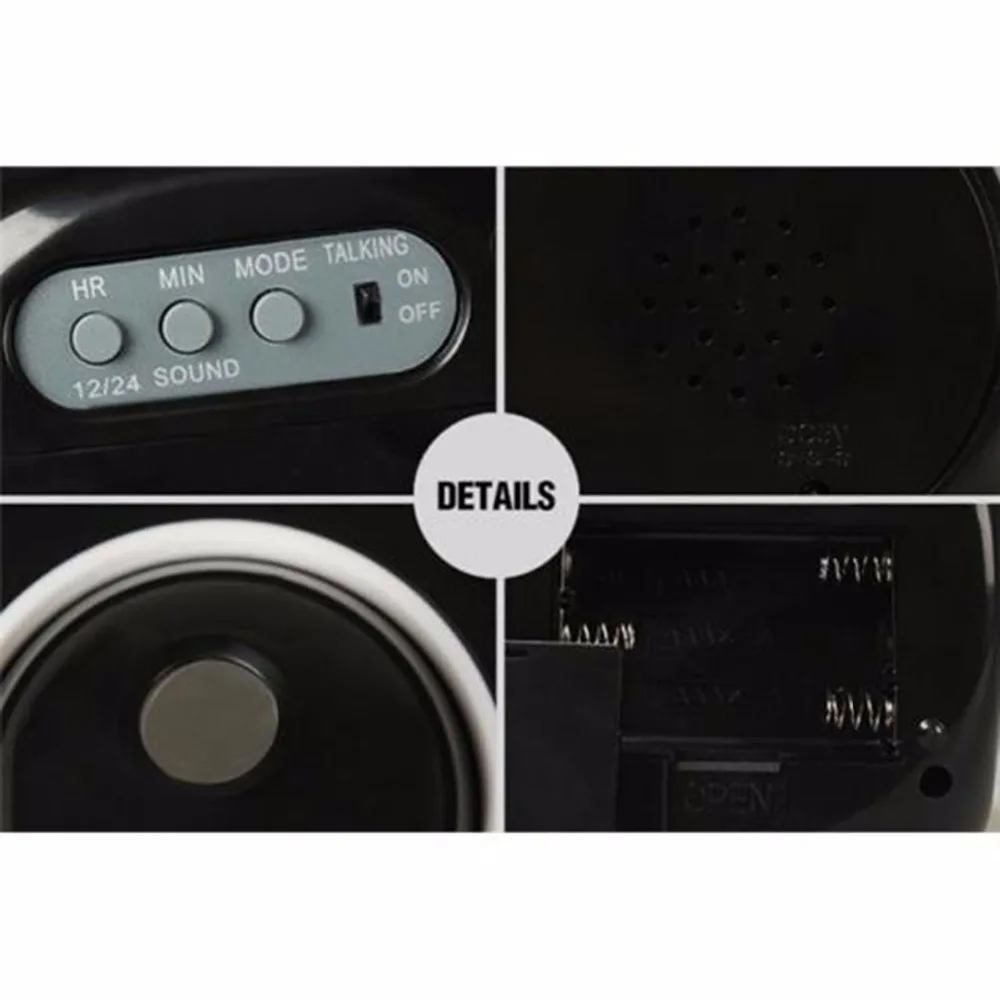 LCD Projected alarm clock despertador digital led projection table clock Talking Voice Prompt Thermometer Snooze