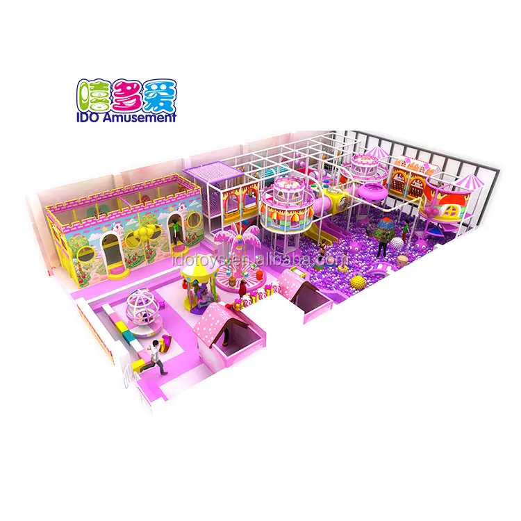 
OEM Custom Design Large Indoor Playground Park City For Teens And Kids 