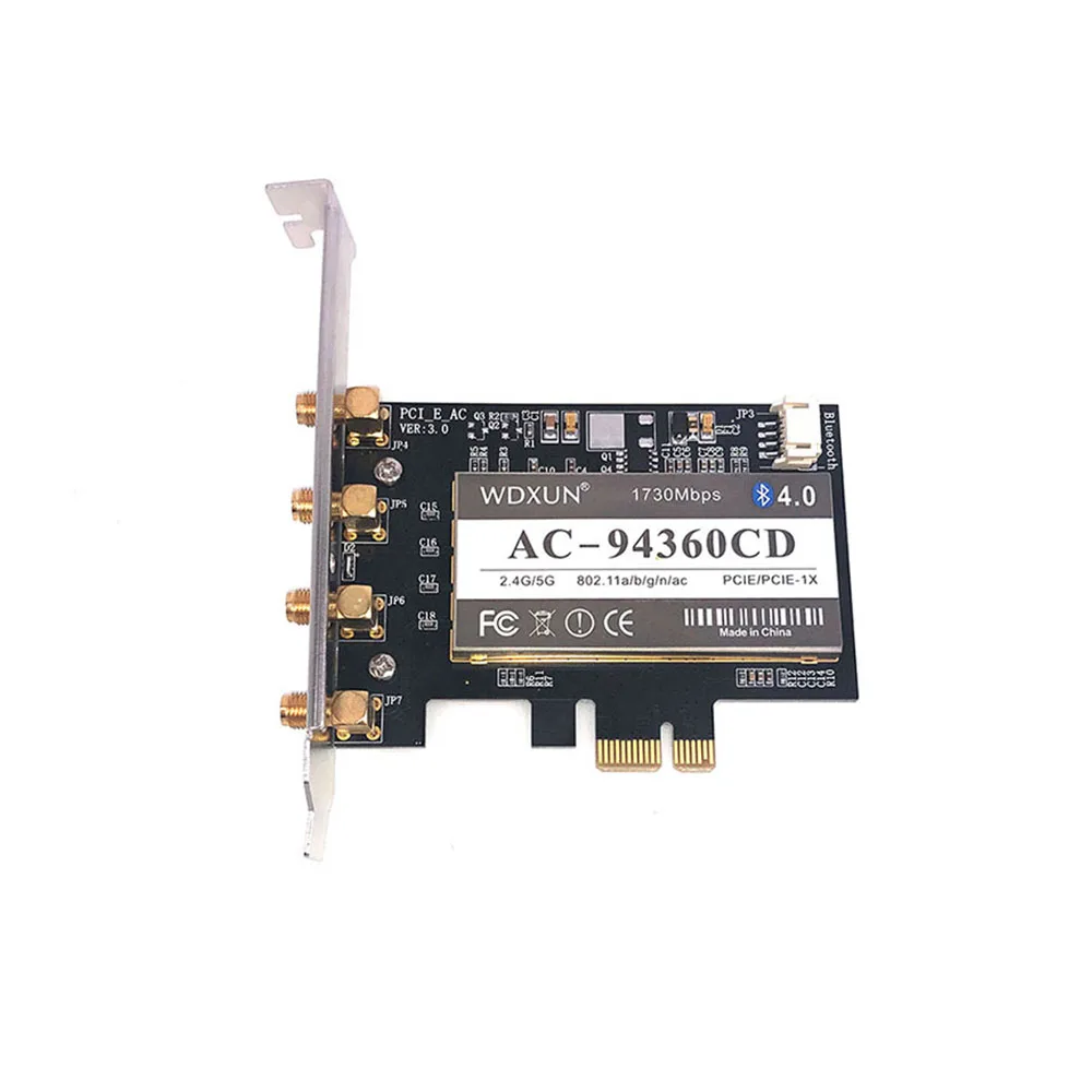 Сетевая карта Broadcom BCM94360 PCI Express 802.11AC двухдиапазонный 1300 Мбит/с Wi-Fi BT 4