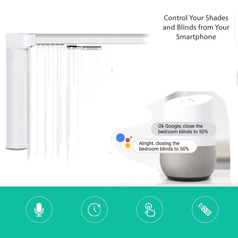 Smart control wifi google knx zigbee control curtain motor for electric curtain system and automatic curtain opener