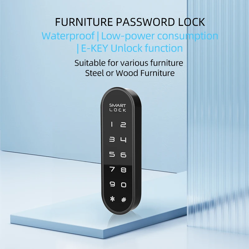 China Factory Cabinet Gym Fitness Digital Code Locker Lock Furniture Waterproof Password Lock