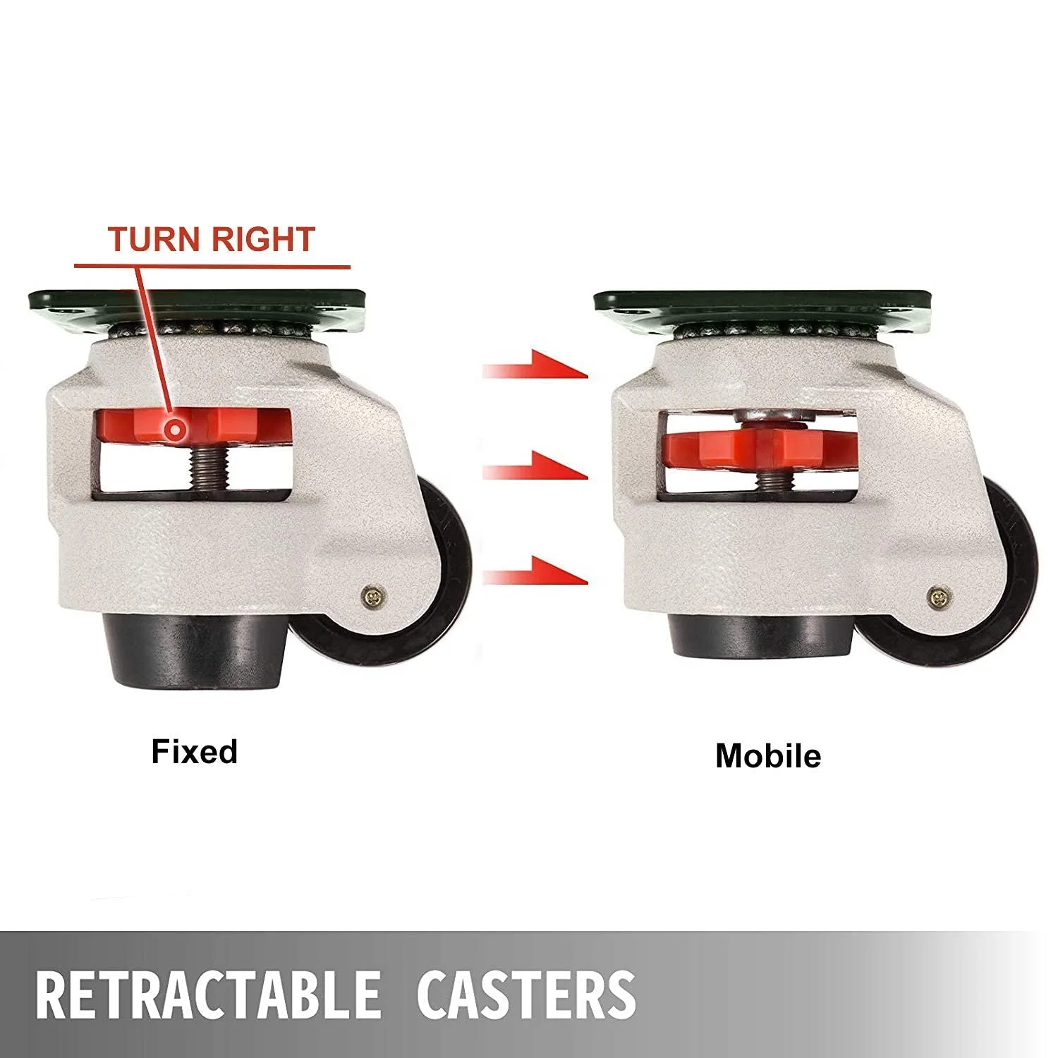 80F fuma wheel lifting cushion leveling adjustable caster wheels