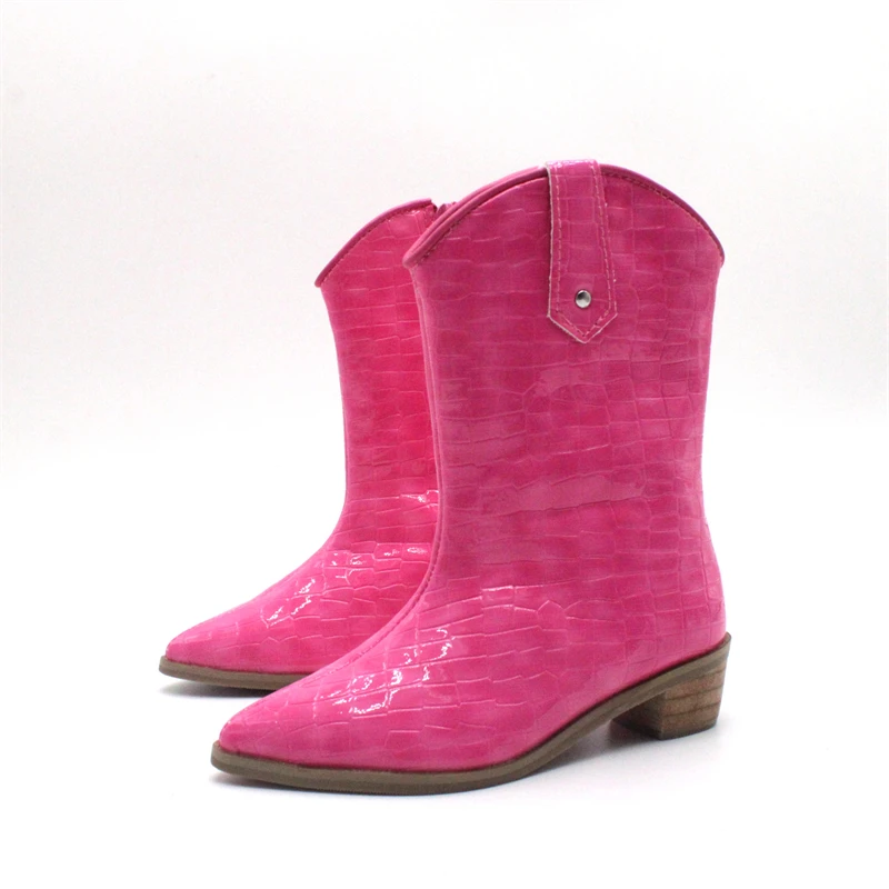 INS Popular Children Autumn Winter Fashion Boots Sexy Little Girls Cusp High Heeled Toddler Baby Girl Keen High Boots