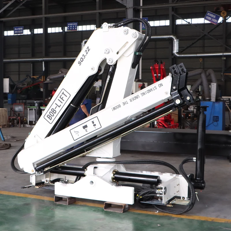 BOB-LIFT 3.2 Ton Folding Arm Crane Knuckle Boom Jib Crane With Remote Control