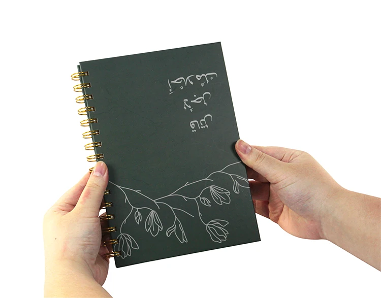 Customized A4 A5 Clear Lined Pages Printing Smooth Writing Personalized Hardcover Spiral Meeting Notebook