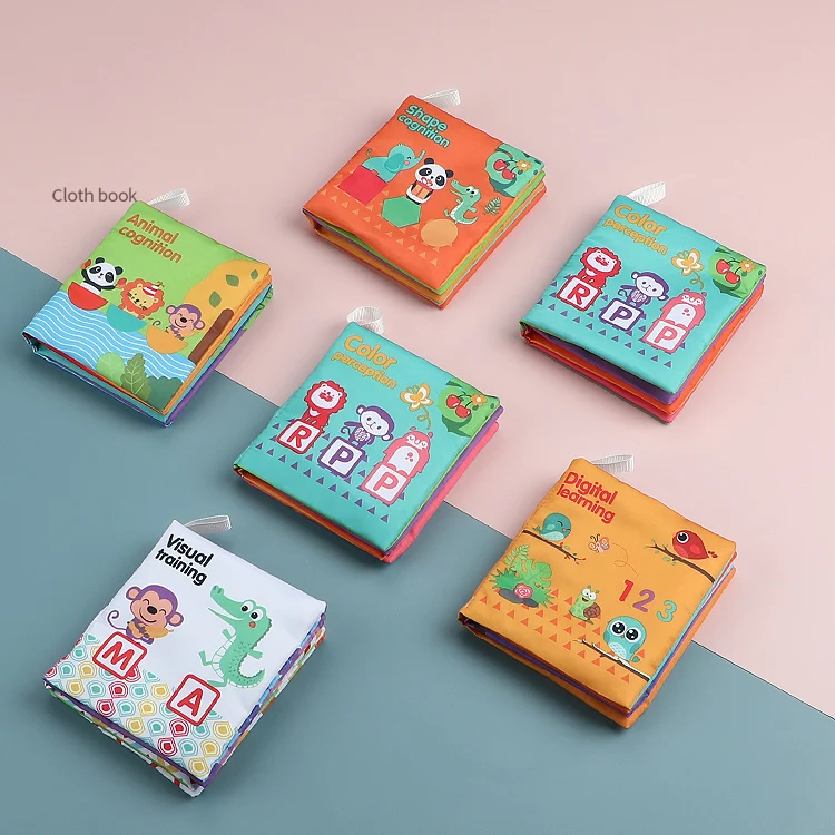 Hot Selling Baby Early Educational Learning Toys Baby Washable Soft Cloth Book For Infant Toddlers