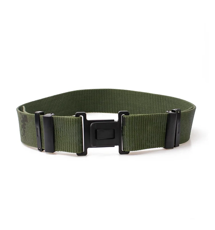 plastic buckle army green military belt multifunction waistband 2021 new style belt uniform ensure public security factory sales