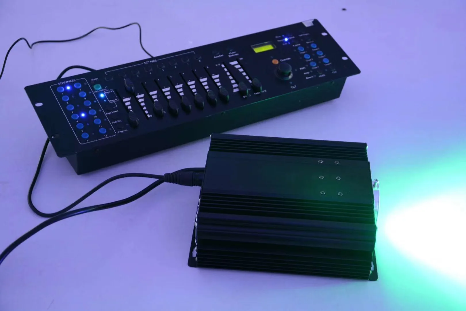 Мощный 100 Вт DMX512 светодиодный двигатель для оптоволокна