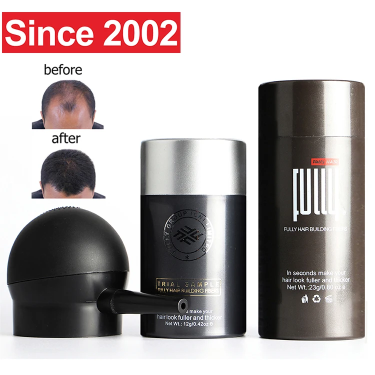 FULLY Factory Provide Highend Private Labels Natural Hair Loss Concealer Powder Hair Building Fibers